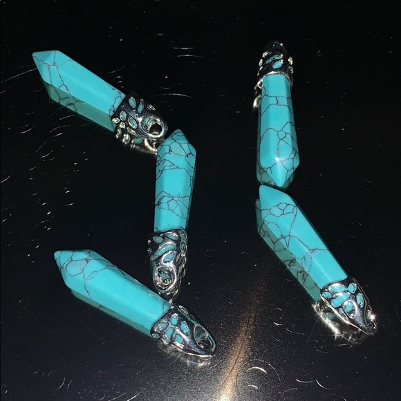 NWT  Hand Picked Hand Crafted Turquoise Charms - Picture 3 of 4